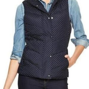 GAP Dark Blue Vest with White Dots